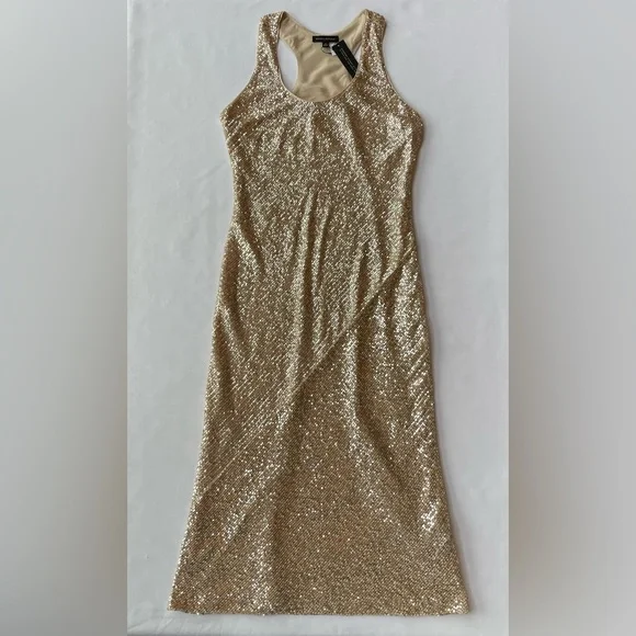 Banana Republic | Dresses | Banana Republic Champagne Sequin Maxi Dress |  Poshmark